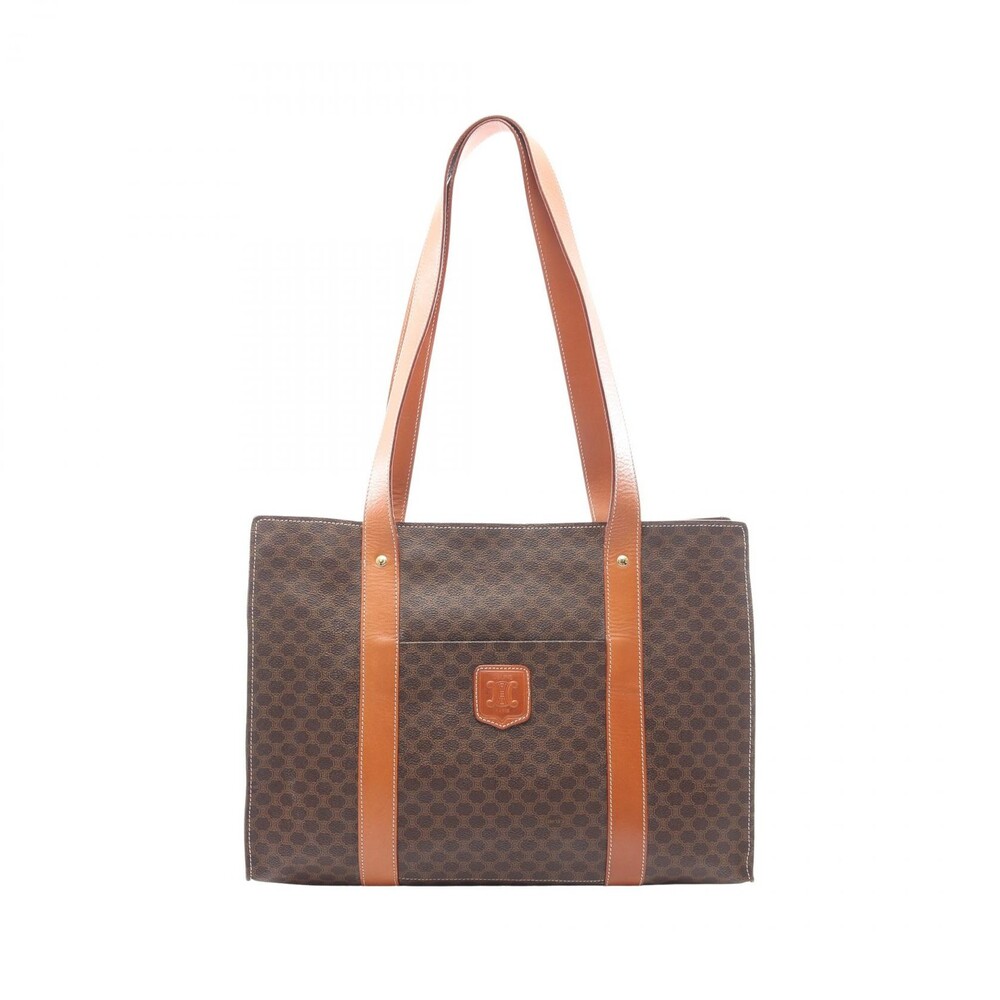 Celine Macadam Tote Bag Canvas Leather #272953C43B